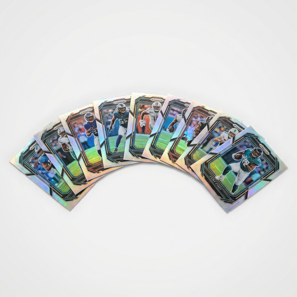 10 Gratis Fußball Trading Cards - Sammelkarten Mix verschiedener Spieler und Ligen
